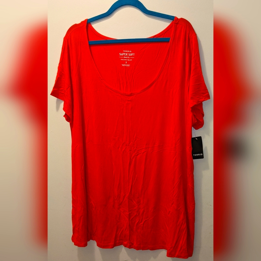 Torrid 3 Women's Orange Super Soft Top